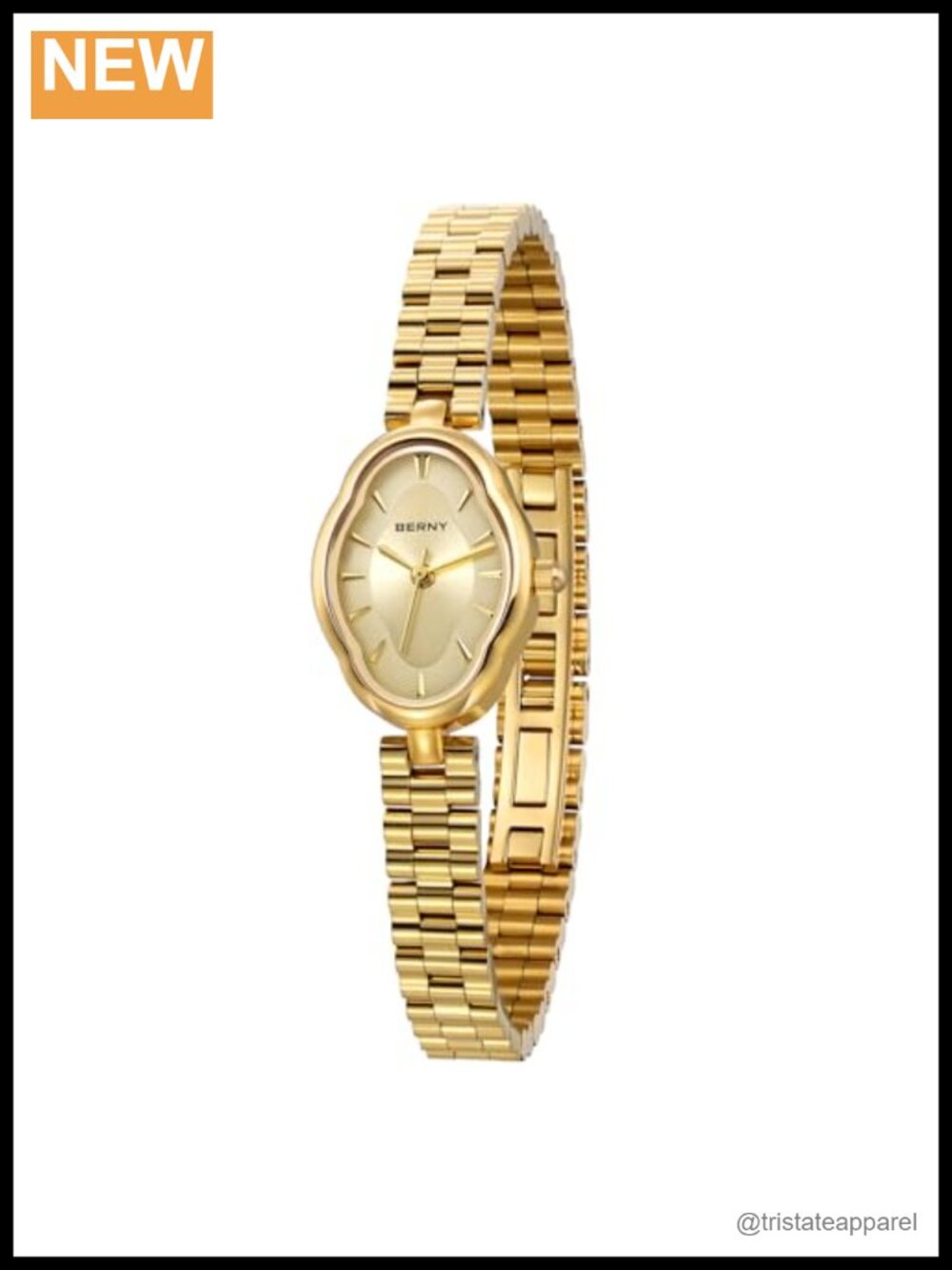 Dainty Ladies Quartz Watch Vintage Mirrors Shape Japanese Quartz Movement 3ATM